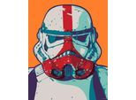 Bild KOMAR "Mandalorian Pop Art Stormtrooper", bunt (farbe bild(er): bunt), B:40cm H:50cm, Holz, Papier, Bilder, Bild, Wandbild zur Dekoration im Kinderzimmer - ohne Rahmen