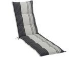 Liegenauflage GO-DE "Amalfi", grau (anthrazit), B:190cm H:7cm T:50cm, Obermaterial: 50% Baumwolle, 50% Polyester, Polsterauflagen, Liegenauflage