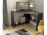 Schreibtisch HOME AFFAIRE "RINO", schwarz (schwarz, schwarz, schwarz), B:80cm H:73cm T:80cm, Tische, Schreibtisch, Breite 80 cm, Eckschreibtisch im modernen Design