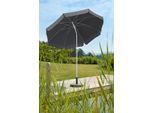 Sonnenschirm SCHNEIDER SCHIRME "Ibiza", grau (anthrazit), Obermaterial: 100% Polyester, Standschirme, Sonnenschirm, ØxH: 240x30 cm, Stahl/Polyester