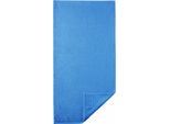 Handtücher EGERIA "Madison", blau (aquablau), B:50cm L:100cm, Walkfrottee, Obermaterial: 100% Baumwolle, Handtücher, Handtücher, Uni-Programm mit Streifenbordüre, reine Baumwolle
