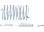 PAULMANN LED-Streifen "MaxLED 1000 Basisset 3m Tageslichtweiß IP44 34W 3300lm beschichtet", silber (silberfarben), Dioden 432 Stk. Flammen 1 Stk., Gesamtlänge 3m, Lichterketten, LED-Streifen
