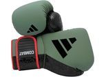 Boxhandschuhe ADIDAS PERFORMANCE "Combat 50" Gr. 16, grün (olivgrün, schwarz), Boxhandschuhe, 16 16, Obermaterial: 100% Kunstleder, Boxhandschuhe