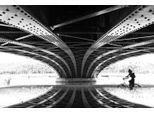 Acrylglasbild QUEENCE "Brücke", schwarz (farbe bild(er): schwarz), B:120cm H:80cm T:2,4cm, Bilder, Acrylglasbild, Fine Art-Print in Galeriequalität