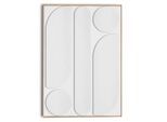Wandbild REINDERS "Weißes abstraktes", weiß (farbe bild(er): weiß), B:70cm H:100cm T:3cm, Bilder, Wandbild, Schlafzimmer - Weiß - MDF - Abstrakt - 70x100 cm