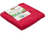 Handtücher GÖZZE "Uni Recycelt", rot, B:50cm L:100cm, Frottier, Obermaterial: 65% Baumwolle, 35% Polyester, Handtücher, Handtücher, im Set, Uni Farben, 100% recycelten Materialien