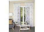 Vorhang HOME WOHNIDEEN "PAOLO" Gr. 2, gelb, B:140cm H:175cm, Voile, Polyester, Gardinen, Vorhang, Schlaufenschal bedruckt