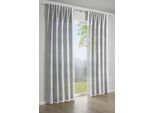 Vorhang GARDINIA "Jaquard-Voile" Gr. 1, grau, B:140cm H:245cm, Polyester, Gardinen, Vorhang, Stoff Jaquard-Voile