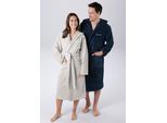 Unisex-Bademantel BRUNO BANANI "Daniel, ideal für Sauna & Spa, Hotelbademantel, Morgenmantel" Gr. XXL, grau (hellgrau), XXL, Veloursfrottier, Hausmäntel, Unisex-Bademantel, Damen & Herren Bademantel, lang, mit Taschen, S-5XL