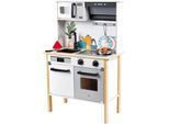 Spielküche HAPE "Moderne Smart-Home-Küche", bunt, Spielküchen, KinderB:60cm H:91,8cm T:30cm, Holz, Kunststoff, Metall, Spielküche, mit Licht- & Soundeffekt, B:60cm H:91,8cm T:30cm