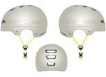 BMX-Helm FISCHER FAHRRAD "Power S/M" Gr. S, silber (silberfarben), Helme, S/M Kopfumfang: 54cm - 58cm, BMX-Helm