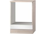 Herdumbauschrank OPTIFIT "Faro", weiß (weiß matt), B:60cm H:84,8cm T:60cm, Schränke, Herdumbauschrank, Breite 60 cm