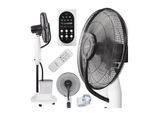 TroniTechnik® Standventilator mit Wasser, Ventilator mit Wasserkühlung Sprühnebel Raumbefeuchter 75W