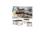 Vicco Couchtisch Montreal Holz Marmor-Optik 77 x 40 cm Wohnzimmertisch 2er-Set