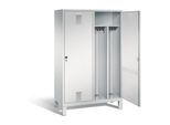 C+P Schwarz-Weiss-Spind Evolo, H1850xB1190xT500mm, Front Lichtgrau, Korpus Lichtgrau (48210-40) ; C + P Möbelsysteme (48210-40|S10002)