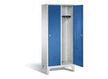 C+P Garderobenschrank Classic, H1850xB810xT500mm, Front Enzianblau, Korpus Lichtgrau (8010-22) ; C + P Möbelsysteme (8010-22|S10002)