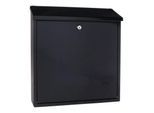 Rottner Briefkasten Firenze, Wandmontage, Zylinderschloss, 2 Schlüssel, Stahlblech, B 365 x T 115 x H 390 mm, schwarz-grau