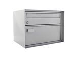 Rottner Paketbriefkasten Edelweiss, CH-Norm, Wandmontage/freistehend, 2 Fächer, Zylinderschloss/Schnappverschluss, 2 Schlüssel, B 415 x T 305 x H 310 mm