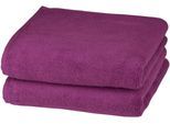 Handtücher ROSS "Sensual 9000", pink (fuchsia), B:50cm L:100cm, Frottier, Obermaterial: 100% Baumwolle, Handtücher, mit Aloe-Vera-Öl veredelt