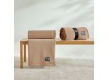 Wohndecke S.OLIVER "s.Oliver Decke Kuschelsoft", braun (camel), B:150cm L:200cm, Polyester, Wohndecken, Wohndecke, 150 x 200 cm, in bunten Farben, weich, 330g/m²