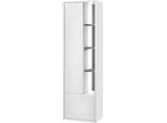 Stauraumschrank HOME AFFAIRE "Studio line", grau (weiß, anthrazit), B:45cm H:150cm T:30cm, Schränke, Stauraumschrank
