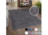 Hochflor-Teppich CARPET CITY "City Shaggy", grau (anthrazit), B:200cm H:30mm L:290cm, Polypropylen, Teppiche, Auch als Läufer, Langflor, Uni, Shaggy, flauschig-weich
