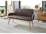 Sitzbank OTTO HOME "Brest", braun (braun, natur), B:160cm H:88cm T:60cm, Sitzbänke, Essbank Polsterbank Sitzbank, Schuhbank, Garderobenbank, Bank Breite 160 cm