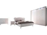 Schlafzimmer-Set HOME AFFAIRE "Tivoli", weiß, B/H: 180cm x 200cm, Schlafzimmermöbel-Sets