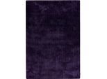Hochflor-Teppich TOM TAILOR HOME "Shaggy Teppich Cozy", lila, B:140cm H:25mm L:200cm, Polyester, Teppiche, Uni Farben, auch in Pastell Farben, weich & kuschelig