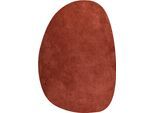 Hochflor-Teppich TOM TAILOR HOME "Shaggy Teppich Cozy", braun, B:135cm H:25mm L:200cm, Polyester, Teppiche, Uni Farben, auch in Pastell Farben, weich & kuschelig, organische Form