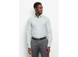 Businesshemd OLYMP "OLYMP No. Six 24/Seven, super slim, Modern Kent", Herren, Gr. 39, Normaler Arm, blau (limone), 64% Baumwolle, 27% Polyester, 9% Elasthan, Hemden
