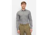 Businesshemd OLYMP "OLYMP Level Five 24/Seven, body fit, New York Kent", Herren, Gr. 40, Normaler Arm, grau, grün, 92% Baumwolle, 8% Elasthan, Hemden