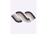 Fußmatte SALONLOEWE Gr. 1, schwarz, weiß, B:75cm H:7mm L:100cm, Kunstfaser, Polyamid, Teppiche, Fußmatte