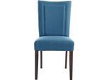 Esszimmerstuhl OTTO HOME "Zena", blau (petrol), B:48cm H:93cm T:65cm, Holzwerkstoff, Stühle, Esszimmerstuhl, Gestell aus Massivholz, Polsterstuhl, Esszimmer, Bestseller