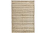 Teppich TOM TAILOR HOME "Shine uni" Gr. 2, braun (hellbraun), B:85cm H:8mm L:155cm, Viskose, Teppiche, Teppich, Handweb Teppich, 100% Viskose, handgewebt, mit elegantem Schimmer