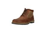 Stiefel CLARKS "Maplewalk Rise", Damen, Gr. 42,5, braun, Leder, Schuhe Stiefel, aus wasserdichtem Leder
