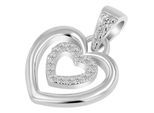 Kettenanhänger ADELIA´S "Damen Anhänger – Herz Herzanhänger aus 925 Silber mit Zirkonia", silber, Schmuckanhänger, Damen, Silber 925 (Sterlingsilber), Kettenanhänger, Ein stilvolles Geschenk für besondere Momente