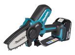 Akku-Astschere MAKITA "»DUC101RX06« 18V, 10 cm, 8 m/s, Inkl. Akku", blau (türkis), Gartenscheren-Maschinen, für Park-und Baumpflege,zum Ausasten + Korrekturschnitte