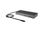 STARTECH.COM Laptop-Dockingstation "USB-C Dock - Triple 4K Monitor USB Typ-C Docking Station - 100W Power", grau, B:14,5mm H:9mm T:23mm, Dockingstationen