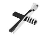 Kettenanhänger ADELIA´S "Herren Anhänger – Kreuz Kreuzanhänger aus Edelstahl", schwarz, Schmuckanhänger, Herren, Edelstahl, Kettenanhänger, Schöne Geschenkidee zum Weihnachten