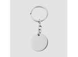 Kettenanhänger ADELIA´S "Unisex Anhänger – Schlüssel Münzanhänger aus Edelstahl", silber, Schmuckanhänger, Damen, Edelstahl, Kettenanhänger, Perfekt zum Verschenken an besondere Menschen