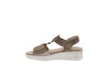 Sandale REFLEXAN, Damen, Gr. 40, braun (beige), Glattleder, Nubukleder, Schuhe Sandale
