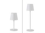 JUST LIGHT LED Tischleuchte "EURIA, 2er Set", weiß, 1, Ø 11cm H: 37cm, 2 Stk., Leuchten, LED Akku Tischlampe, LED Tischleuchte