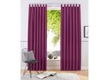 Vorhang OTTO HOME "Raja" Gr. 4, lila (beere), B:140cm H:245cm, Polyester, Recyceltes Material, Gardinen, 2er-Set, Bestseller, einfarbig, modern, pflegeleichte Mikrofaser