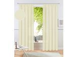 Vorhang OTTO HOME "Raja, Gardinen mit Kräuselband, Vorhänge Wohnzimmer" Gr. 2, beige (champagner), B:140cm H:175cm, Polyester, Recyceltes Material, Gardinen, 2er-Set, Bestseller, einfarbig, modern, pflegeleicht, Mikrofaser