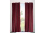 Vorhang OTTO HOME "Velvet uni" Gr. 3, rot, B:140cm H:225cm, Polyester, Gardinen, Vorhang, Blickdichter Samt, 2-er Set, edel, Gardine, multifunktional, Topseller