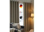 Vorhang WIRTH "Trondheim B" Gr. 11, grau (taupe), B:172cm H:245cm, Chenille, Polyacryl, Gardinen, Vorhang