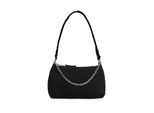 Schultertasche TOMMY JEANS "TJW COOL DENIM SHOULDER BAG", Mädchen, Gr. B/H/T: 23cm x 15cm x 13cm, nachtblau, Baumwolle, Taschen Schultertasche, Damen Tragetasche, Minibag mit edler Logostickerei