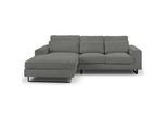 Ecksofa Bolivia Grau Cord