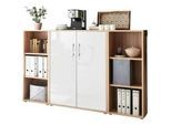 Aktenschrank Office Edition Sw Sonoma Eiche/Weiß Hochglanz